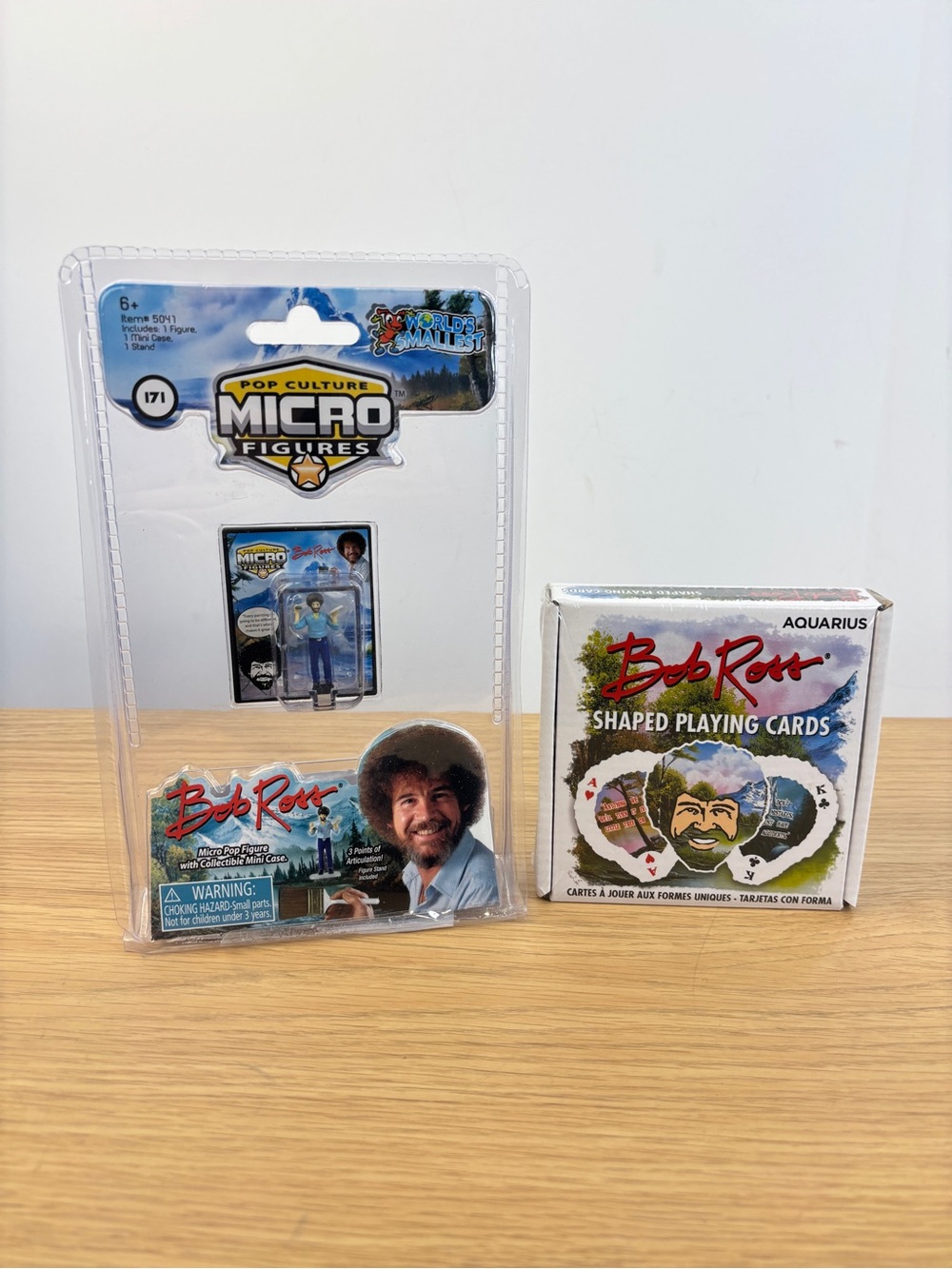 Bob‎ Ross Micro Figure & Shaped Playing Cards - SEALED